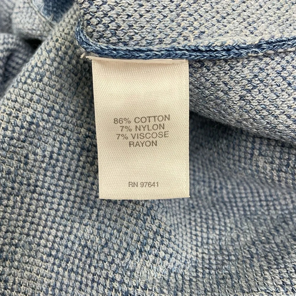 Purejill Indigo Blue Cardigan Jacket Patch Pockets Size SP - Picture 5 of 7